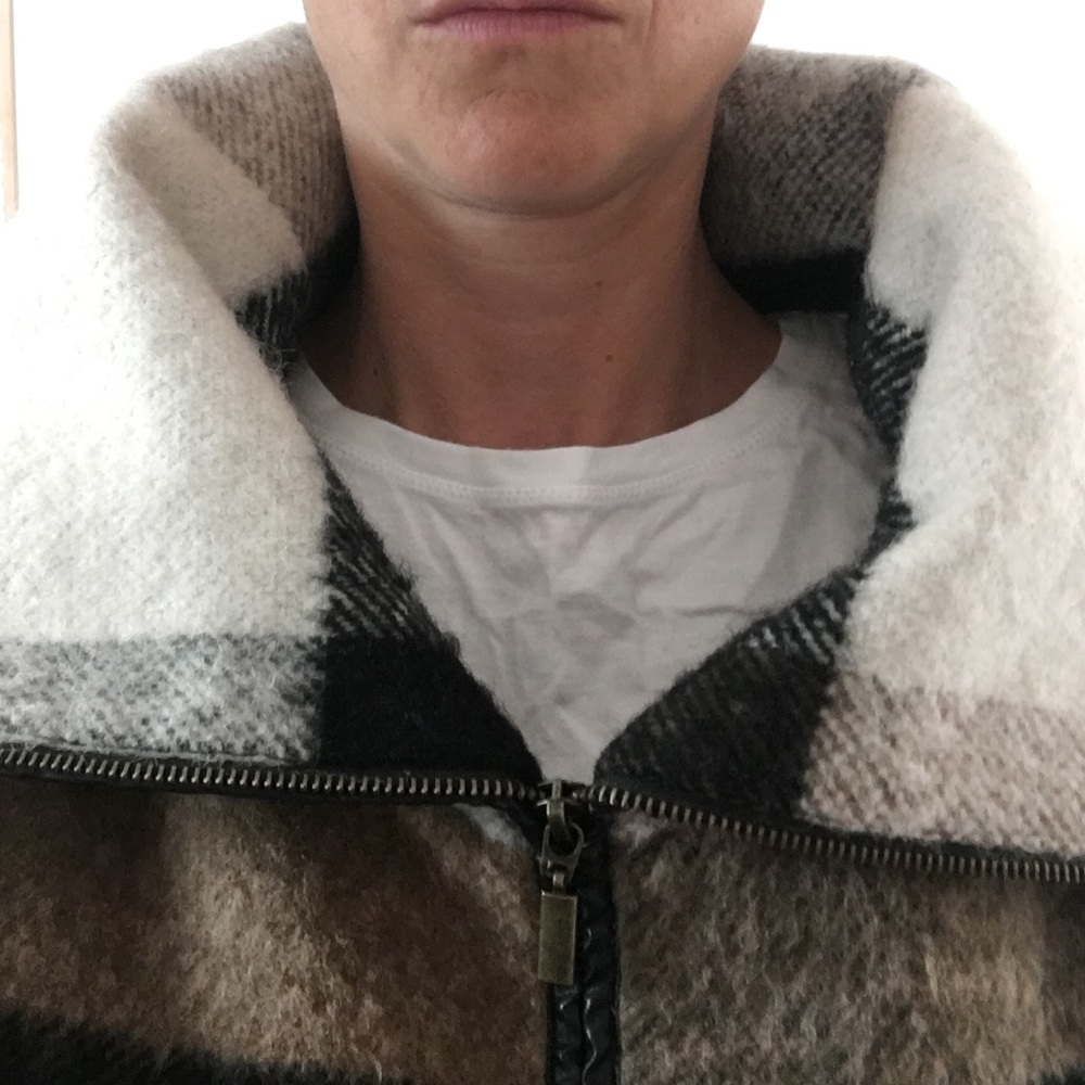 Nine West Crop Sleeve Wool Coat - Picture 9 of 13